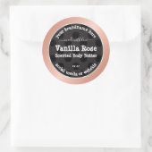 アイキャッチ製品パッケージングラベル点々のあるバラ ラウンドシール (バッグ)