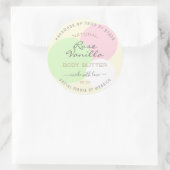 アイキャッチ製品包装ラベルパステル色 ラウンドシール (バッグ)