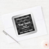 アイキャッチ製品包装ラベル銀枠 スクエアシール (封筒)