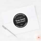 アイキャッチ製品包装ラベル銀枠 ラウンドシール (封筒)