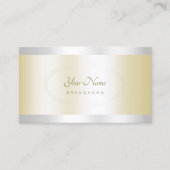 アイキャッチ金ゴールド及び銀効果プロフェッショナル 名刺 (正面)