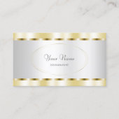 アイキャッチ金ゴールド及び銀効果プロフェッショナル 名刺 (正面)