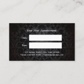 アイキャッチ3Dブラック金ゴールドリップアポイントメントカード 予約カード (裏面)