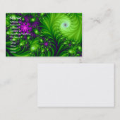 アイキャンディかわいいカラフル抽象芸術フローラアート 名刺 (正面/裏面)