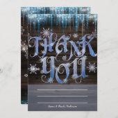 アイクレス凍っていズウィンターワンダーランドサンキューカード サンキューカード (正面/裏面)