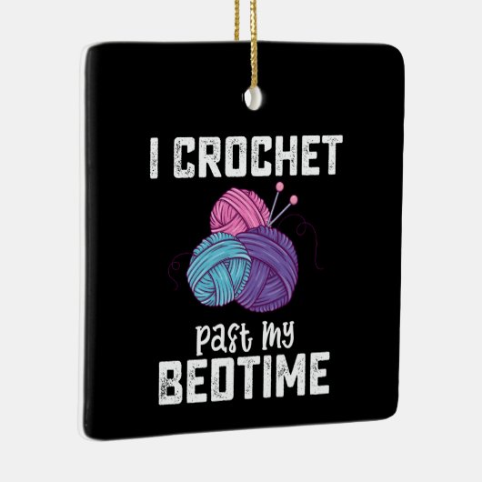 アイクロシェ過去マイベッドタイム編み物 セラミックオーナメント (右)