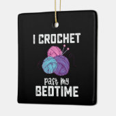 アイクロシェ過去マイベッドタイム編み物 セラミックオーナメント (左)