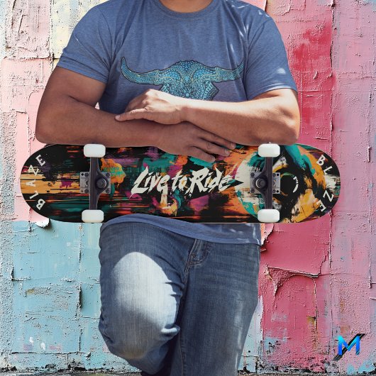 アイグはっきりしたラフィティポップ・アートのアート – ライブモットー スケートボード