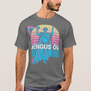 アイグスオグアイリッシュゴッドエンジェントアイルランド神話レトロ Tシャツ