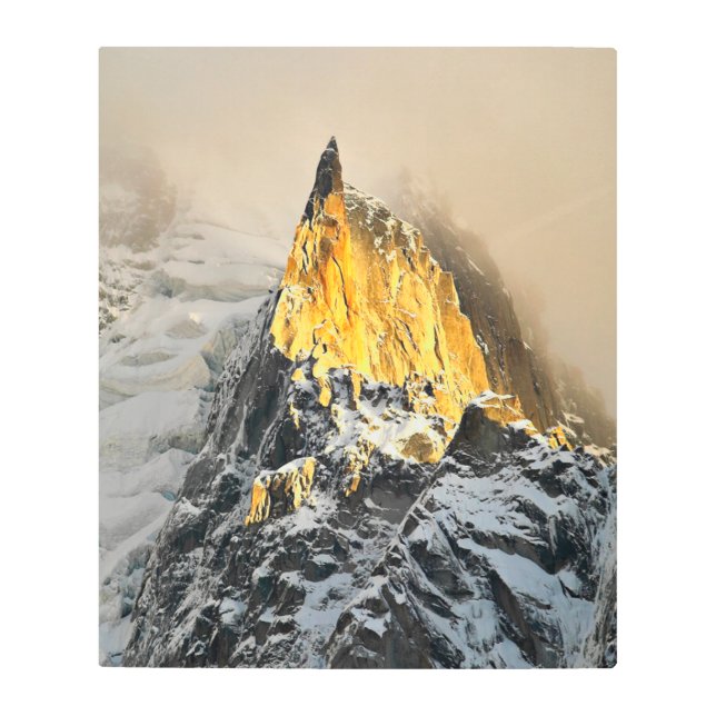 アイグユデドゥアイグルサンライズシャモニー メタルプリント (正面)