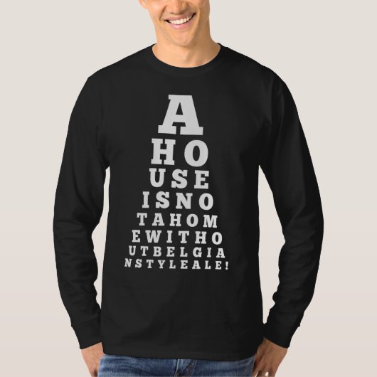 アイグラフハウスホームベルギーエール飲み込み Tシャツ (正面)