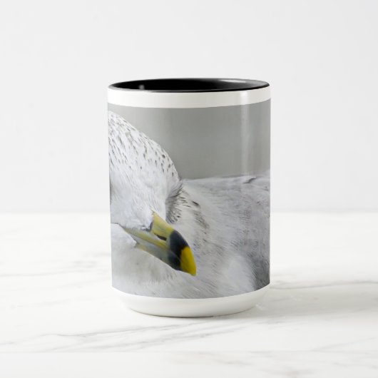 アイコはっきりしたニックリングや輪のGull Georgia写真 マグカップ (中央)