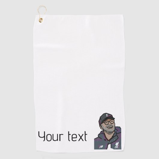 アイコカスタムニックロゴゴルフクラブタオル ゴルフタオル (正面)