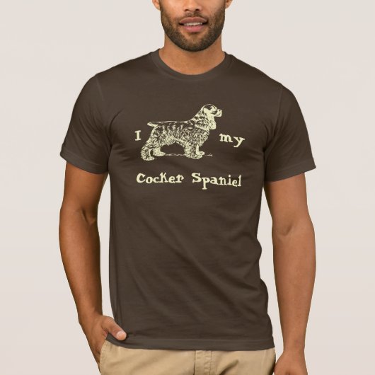 アイコッカースパニエル犬マイコッカースパニエル犬 Tシャツ (正面)