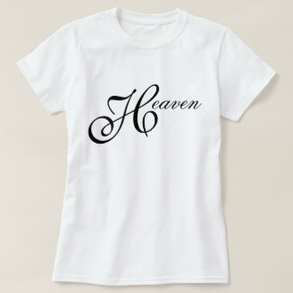 アイコニックでおしゃれなミニマルなHeaven文字 Tシャツ