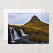 アイコニックなキルクジュフェルアイスランド土産はがき ポストカード (正面/裏面)