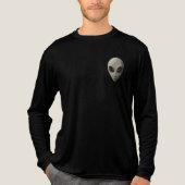アイコニックグレイエイリアン顔 | SF UFO Extraterrestri トライブレンドTシャツ (正面)