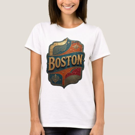 アイコニックゴールドBOSTON Tシャツ (正面)