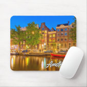 アイコニックシティオブアムステルダム，オランダ マウスパッド (マウス)