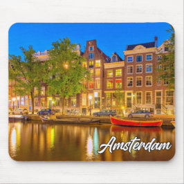 アイコニックシティオブアムステルダム，オランダ マウスパッド