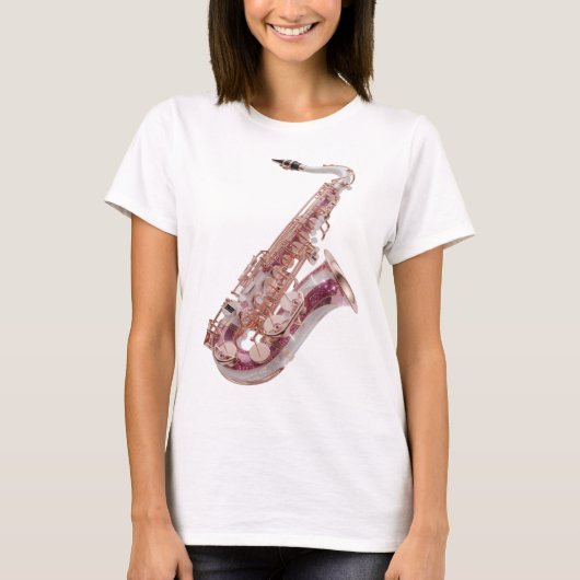 アイコニックシルバー抽象芸術デザイン Tシャツ (正面)