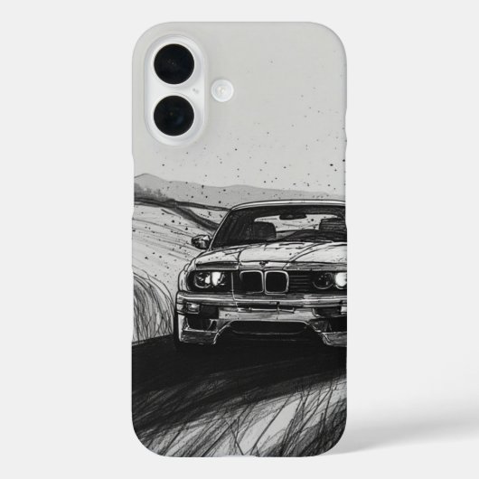 アイコニックドリフト: E30スケッチ Case-Mate iPhoneケース (裏面)
