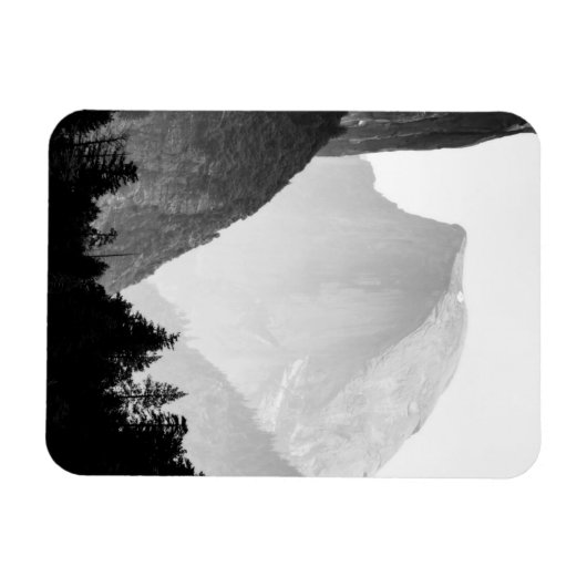 アイコニックハーフドームロック顔 |ヨセミテバレー マグネット (横)