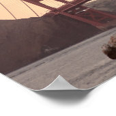 アイコニックブリッジゴールデンゲートサンフランシスコカリフォルニア ポスター (角)