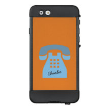 アイコニックブルーレトロフォンオンアニーカラー