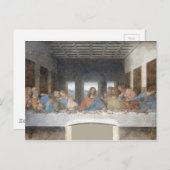 アイコニックレオナルド・ダ・ヴィンチ最後の晩餐 ポストカード (正面/裏面)