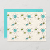 アイコニック原子スターバストはがき ポストカード (正面/裏面)