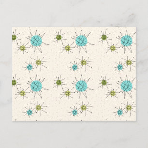 アイコニック原子スターバストはがき ポストカード