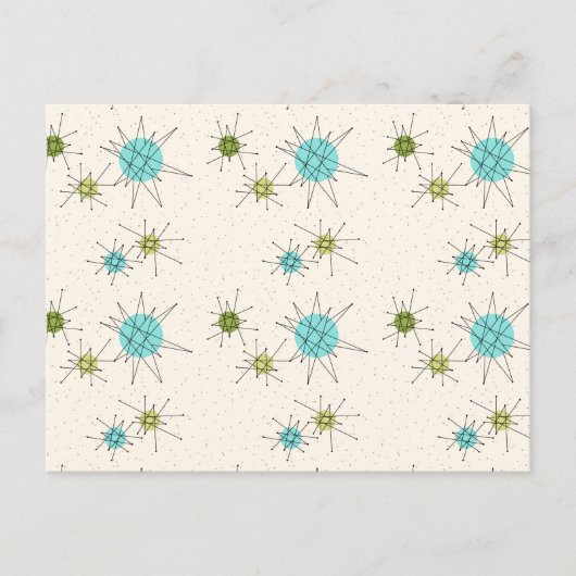 アイコニック原子スターバストはがき ポストカード (正面)