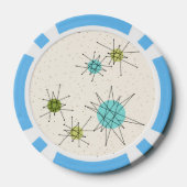 アイコニック原子スターバストトランプのポーカーチップ ポーカーチップ (裏面)