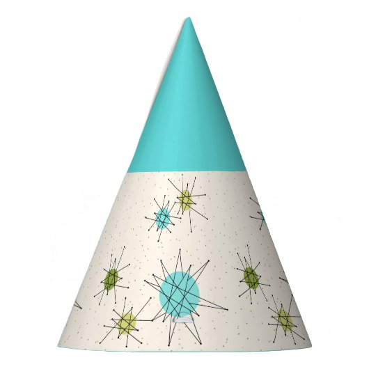 アイコニック原子スターバストパーティー帽子 パーティーハット (左)