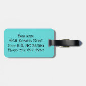 アイコニック原子スターバストラゲージタグ ラゲッジタグ (裏面横)