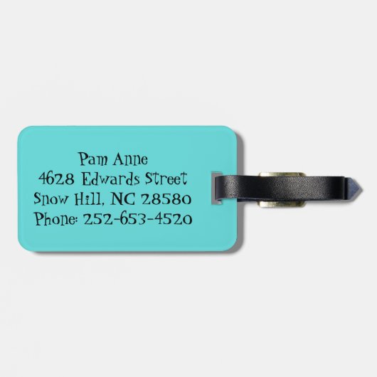 アイコニック原子スターバストラゲージタグ ラゲッジタグ (裏面横)