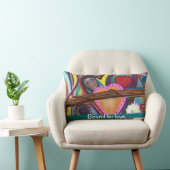 アイコニック絵画アート装飾用クッション ランバークッション (椅子)