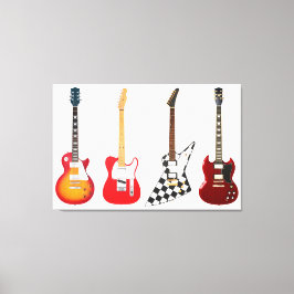 アイコニック電気ギター32x48 キャンバスプリント