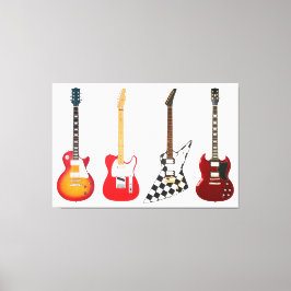 アイコニック電気ギター40x60 キャンバスプリント