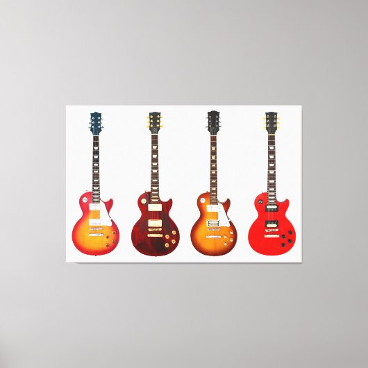 アイコニック電気ギター40x60 キャンバスプリント (正面)