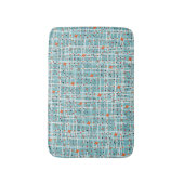 アイコニック1950年代原子スターバストレトロデザイン バスマット (正面縦)