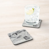 アイコニック60年代ミッドセンチュリーモダンコースター コースター (右側)