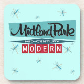 アイコニック60年代中世コーモダンスター コースター (正面)