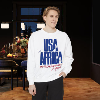 アイコニック80年代のアフリカのリメイクのための米国 スウェットシャツ