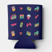 アイコニック90の誕生日ギフト、ネイビーブルーと写真 缶クーラー (裏面)