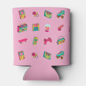 アイコニック90の誕生日ギフト、写真とピンク 缶クーラー (裏面)