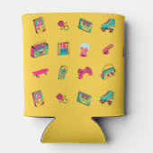 アイコニック90の誕生日ギフト、黄色と写真 缶クーラー (裏面)