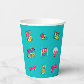 アイコニック90's -おもしろいレトロパーティーテーマ 紙コップ (裏面)