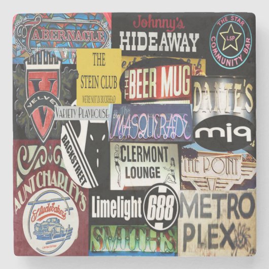 アイコニック・アトランタ・コーザー、アイコニック・アトランタ・ギフト、アトランタ ストーンコースター (正面)